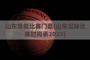 山东鲁能比赛门票(山东足球比赛时间表2023)