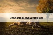 u20西安比赛,陕西u22男篮名单