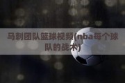 马刺团队篮球视频(nba每个球队的战术)