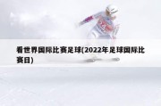 看世界国际比赛足球(2022年足球国际比赛日)