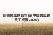 新疆男篮球员年薪(中国男篮球员工资表2020)