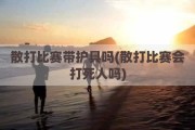 散打比赛带护具吗(散打比赛会打死人吗)