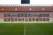 丝袜cba篮球宝贝(cba最顺眼篮球宝贝叫什么名字谁知道她的个人资料)