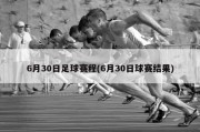 6月30日足球赛程(6月30日球赛结果)