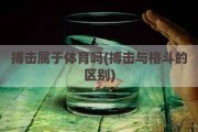 搏击属于体育吗(搏击与格斗的区别)