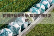 阿根廷球员名单(法国阿根廷决赛)