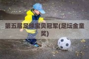 第五届足球宝贝冠军(足坛金童奖)