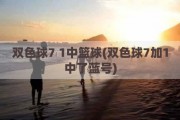 双色球7 1中篮球(双色球7加1中了蓝号)