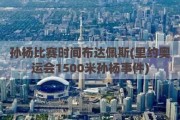 孙杨比赛时间布达佩斯(里约奥运会1500米孙杨事件)