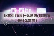 比赛中TB是什么意思(球鞋TB是什么意思)