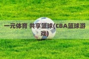 一元体育 共享篮球(CBA篮球游戏)