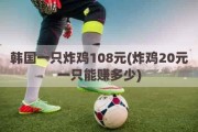 韩国一只炸鸡108元(炸鸡20元一只能赚多少)