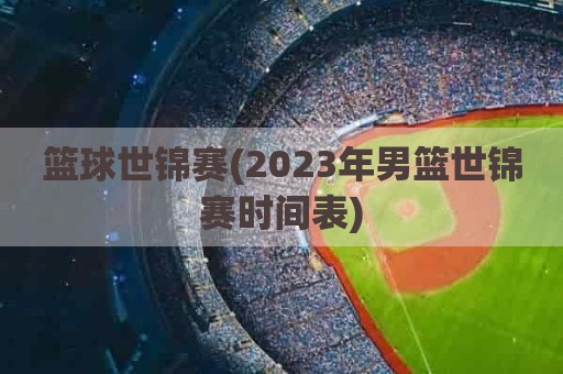 篮球世锦赛(2023年男篮世锦赛时间表)