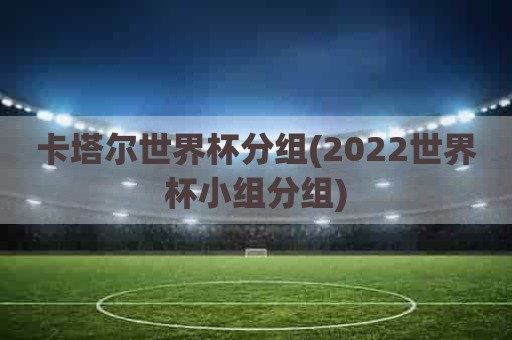 卡塔尔世界杯分组(2022世界杯小组分组)