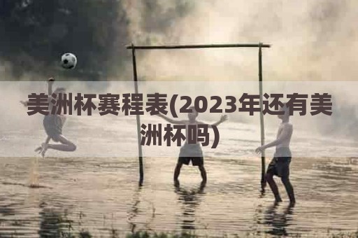 美洲杯赛程表(2023年还有美洲杯吗)