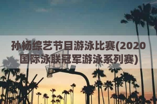 孙杨综艺节目游泳比赛(2020国际泳联冠军游泳系列赛)