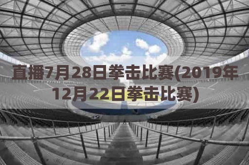 直播7月28日拳击比赛(2019年12月22日拳击比赛)