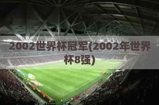 2002世界杯冠军(2002年世界杯8强)