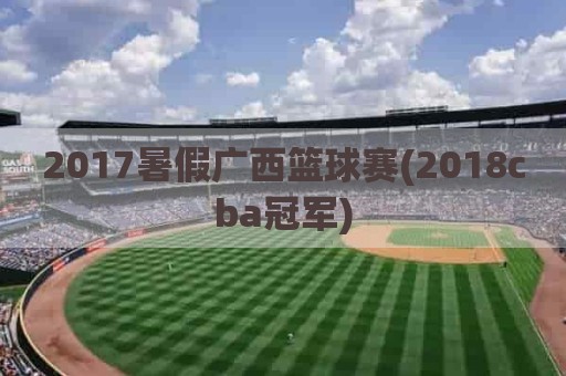 2017暑假广西篮球赛(2018cba冠军)