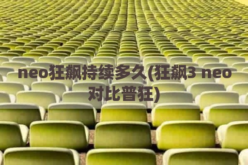 neo狂飙持续多久(狂飙3 neo对比普狂)