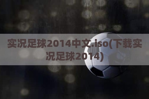 实况足球2014中文.iso(下载实况足球2014)